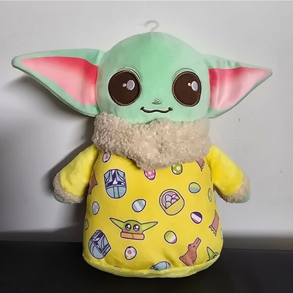 Star Wars Other - NWT Star Wars The Mandalorian Grogu Baby Yoda Plush 8" Soft toy in Easter outfit